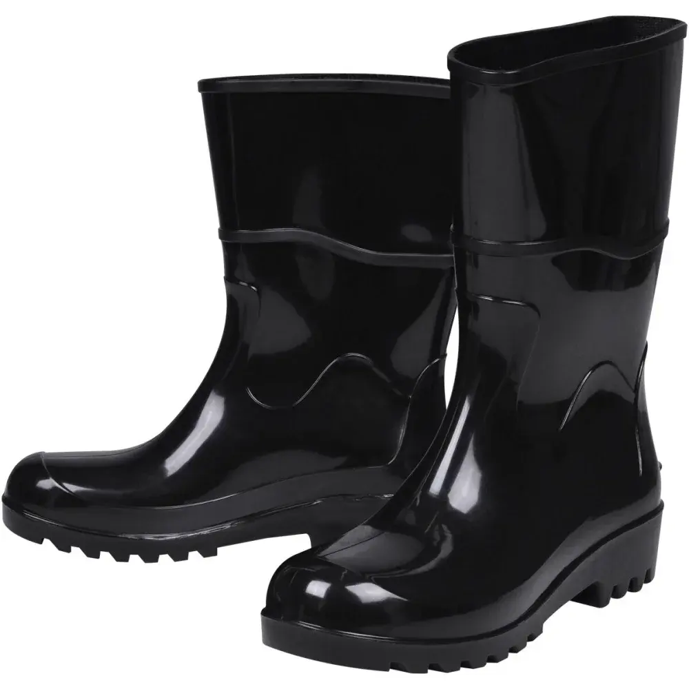 Bota pvc cano médio com forro N°39 preto Worker