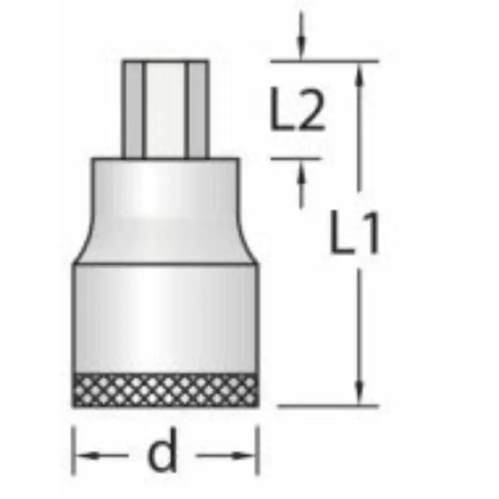 Chave soquete hexagonal 9MM encaixe 1/2POL IN19 Gedore — fotografia 3
