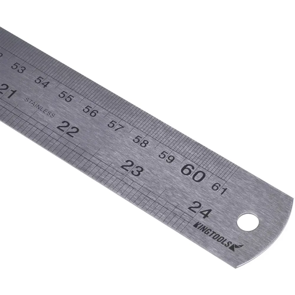 Régua escala graduada em mm/pol inox 600MM 600.006 kingtools King Tools — fotografia 5