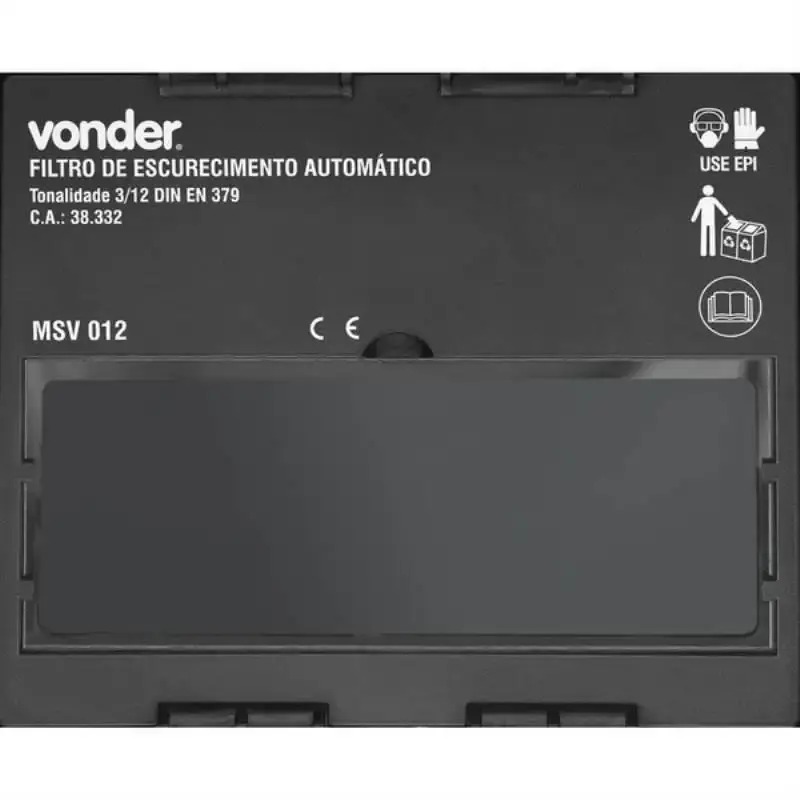 Máscara para solda de escurecimento automático MSV-012 tonalidade 12 Vonder — fotografia 3