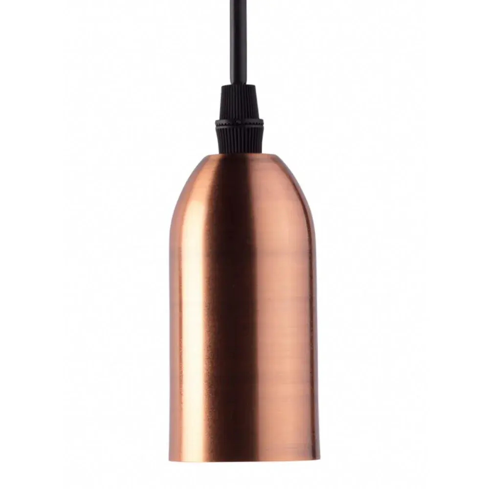 Pendente dot metal vintage E27 40W cobre Taschibra