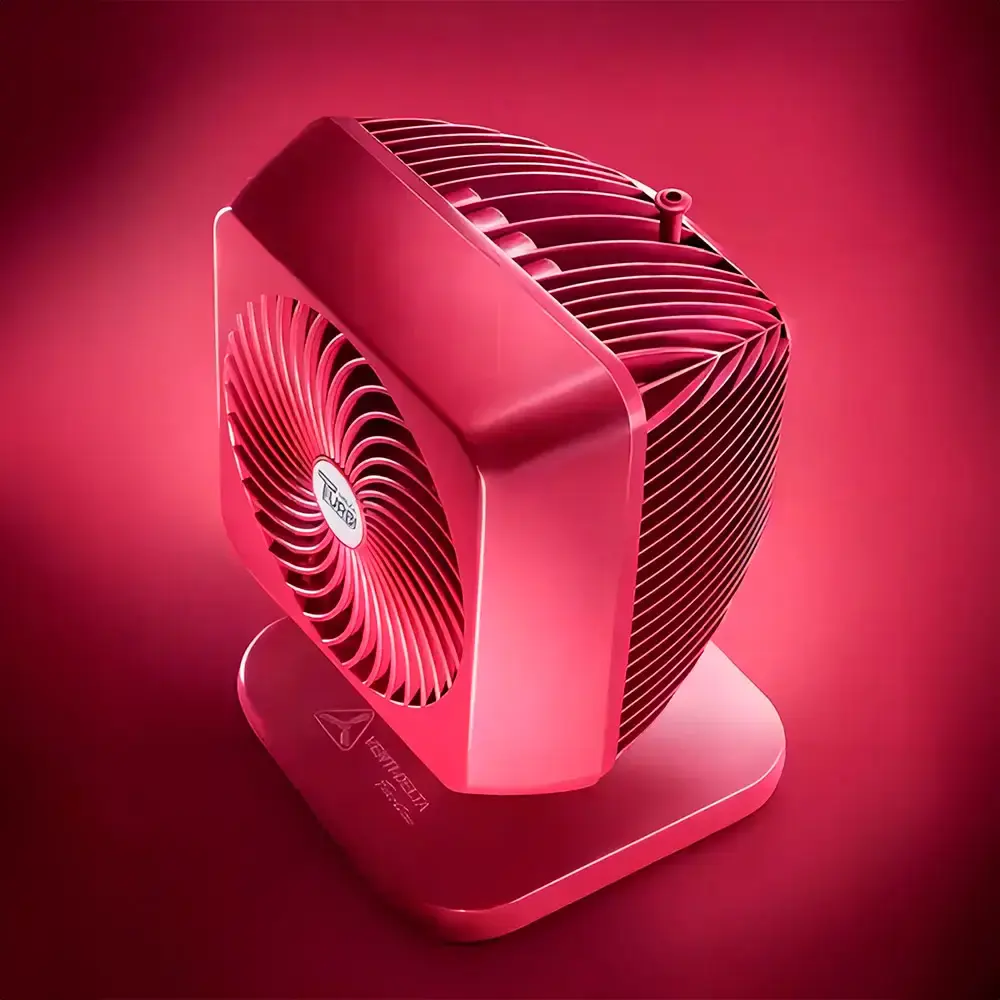 Ventilador de mesa 3 pás 140W turbi max decorativo várias cores Venti-delta 110 V Verde — fotografia 4