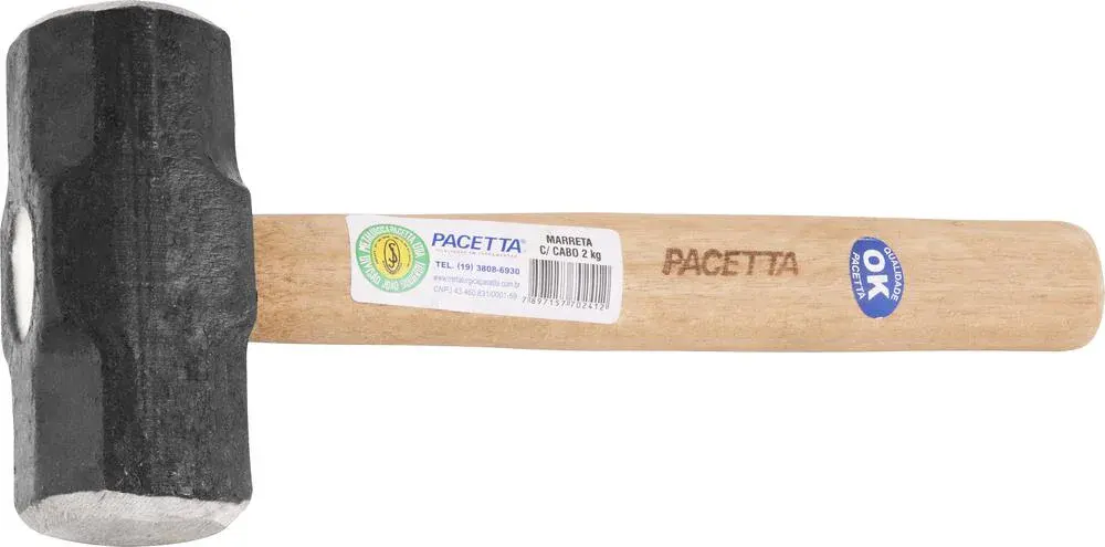 Marreta oitavada c/cabo 1,0KG Pacetta