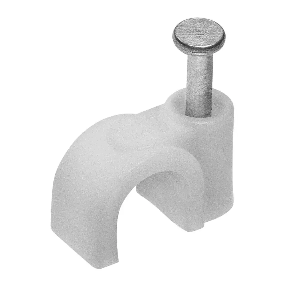 Grampo circular para cabos com pregos 6MM 100 peç Liege