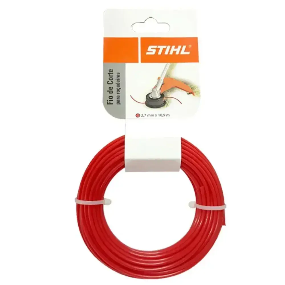 Fio de corte redondo vermelho 2,7MM 10,9M Stihl — fotografia 2