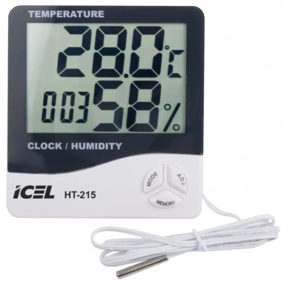 Termo-higrômetro HT-215 sensor externo Icel
