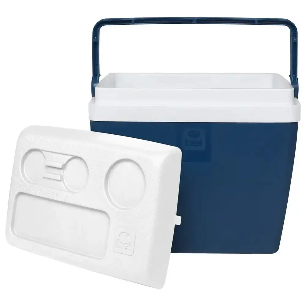 Caixa térmica 30 litros com porta-copos belfix Vermelho BEL — fotografia 12