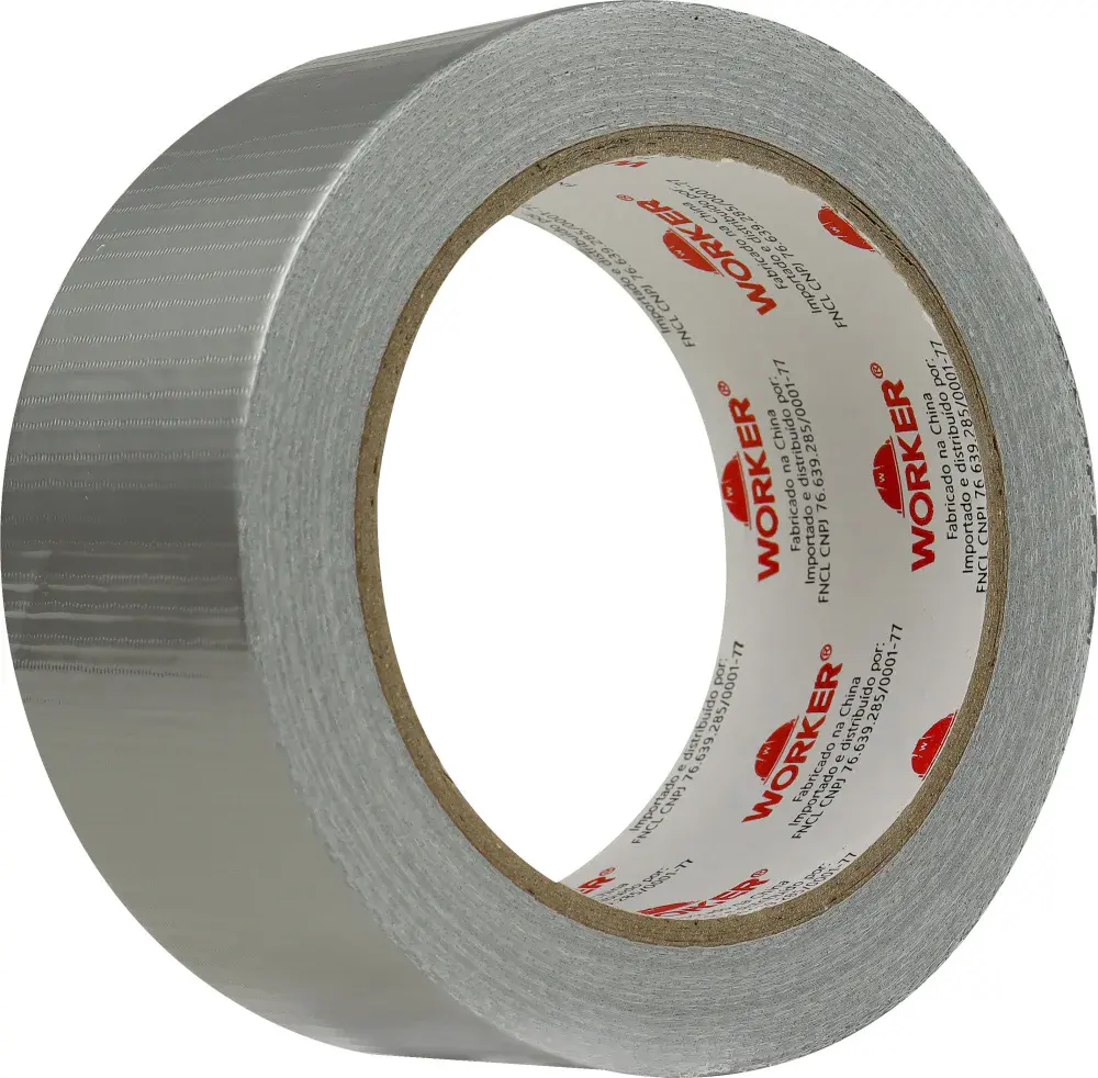 Fita adesiva silver tape multiuso 45MM x 25M transparente Worker — fotografia 3