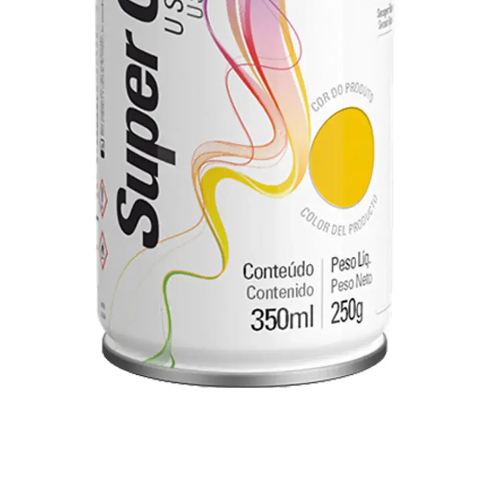 Tinta spray 350ML amarelo 23061006900 Tekbond — fotografia 2