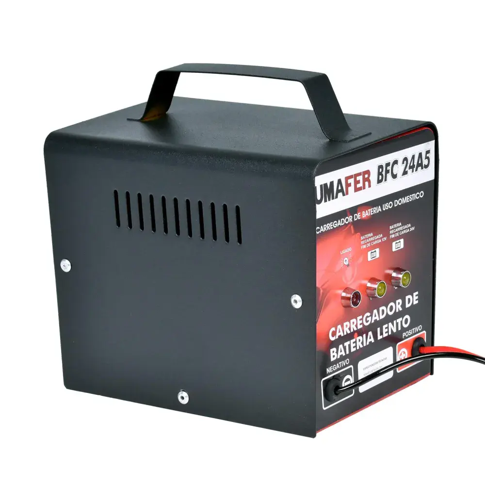 Carregador de bateria automotivo 5A 12V Bumafer — fotografia 4