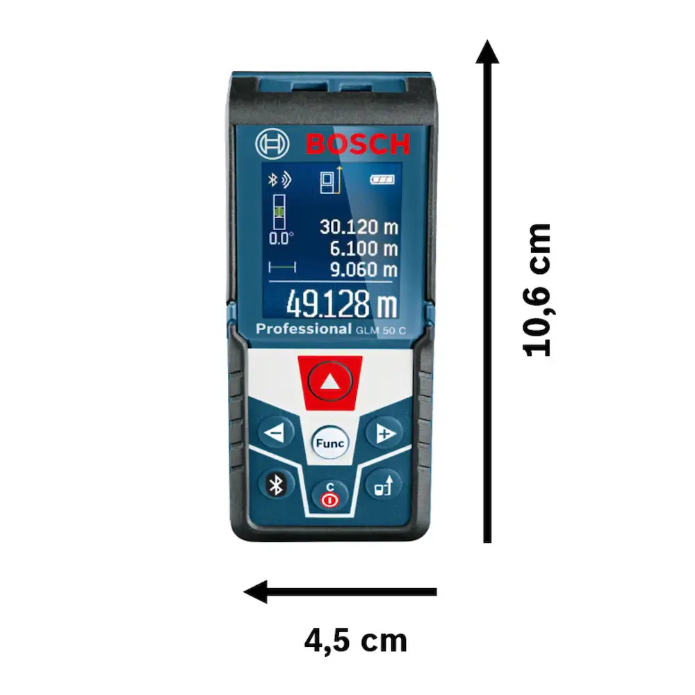 Trena à laser GLM 50 c bluetooth bosch medidor de distância à laser 50 metros — fotografia 4