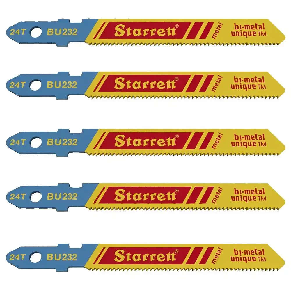 Serra tico tico BU232 com 5 unidades Starrett — fotografia de referência