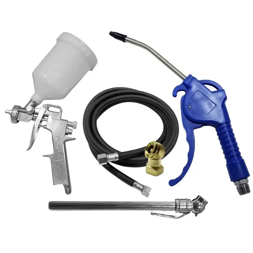 Compressor portátil lub 8,6PÉS 2HP 25 litros com kit multiuso 5 pçs evald tractor combrasil 110 V Compbrasil — fotografia 3