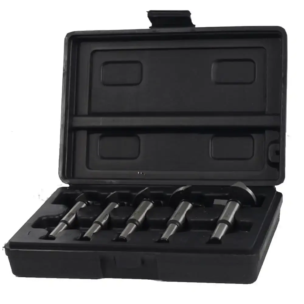 Jogo de brocas fortsner para madeira de 15 a 35 MM kit 5 peças EVJB-05 Evald — fotografia 8
