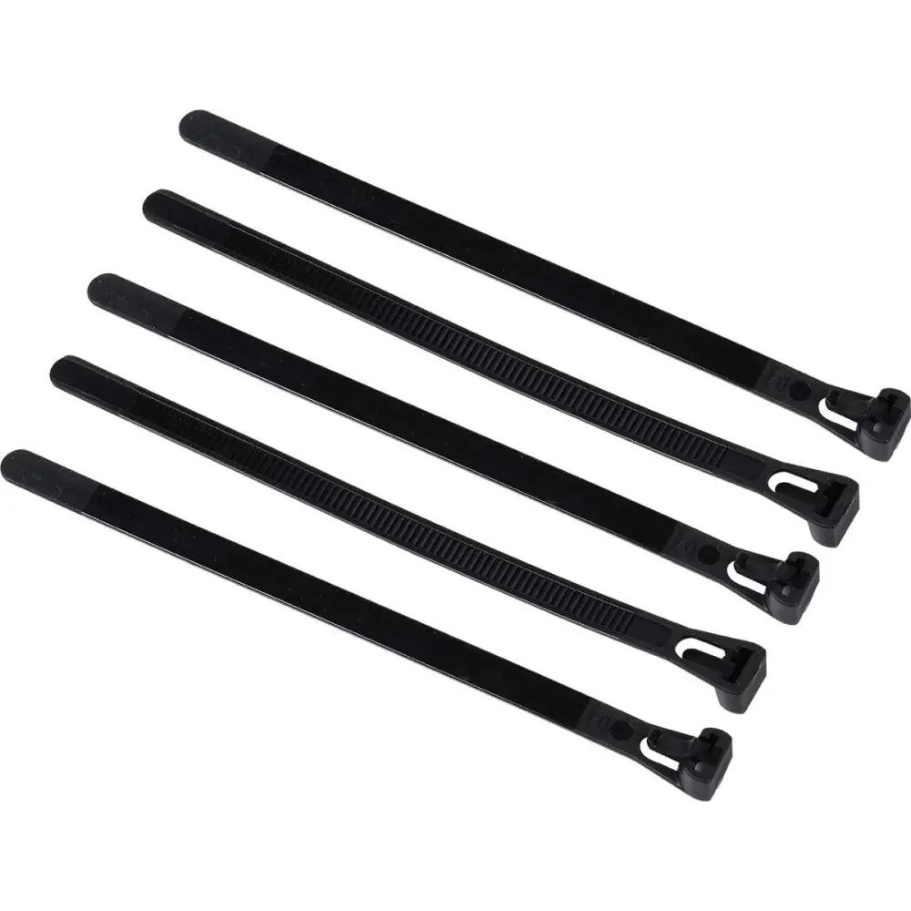 Abraçadeira com trava 150 x 7,6MM preta 20 peças Worker — fotografia 3