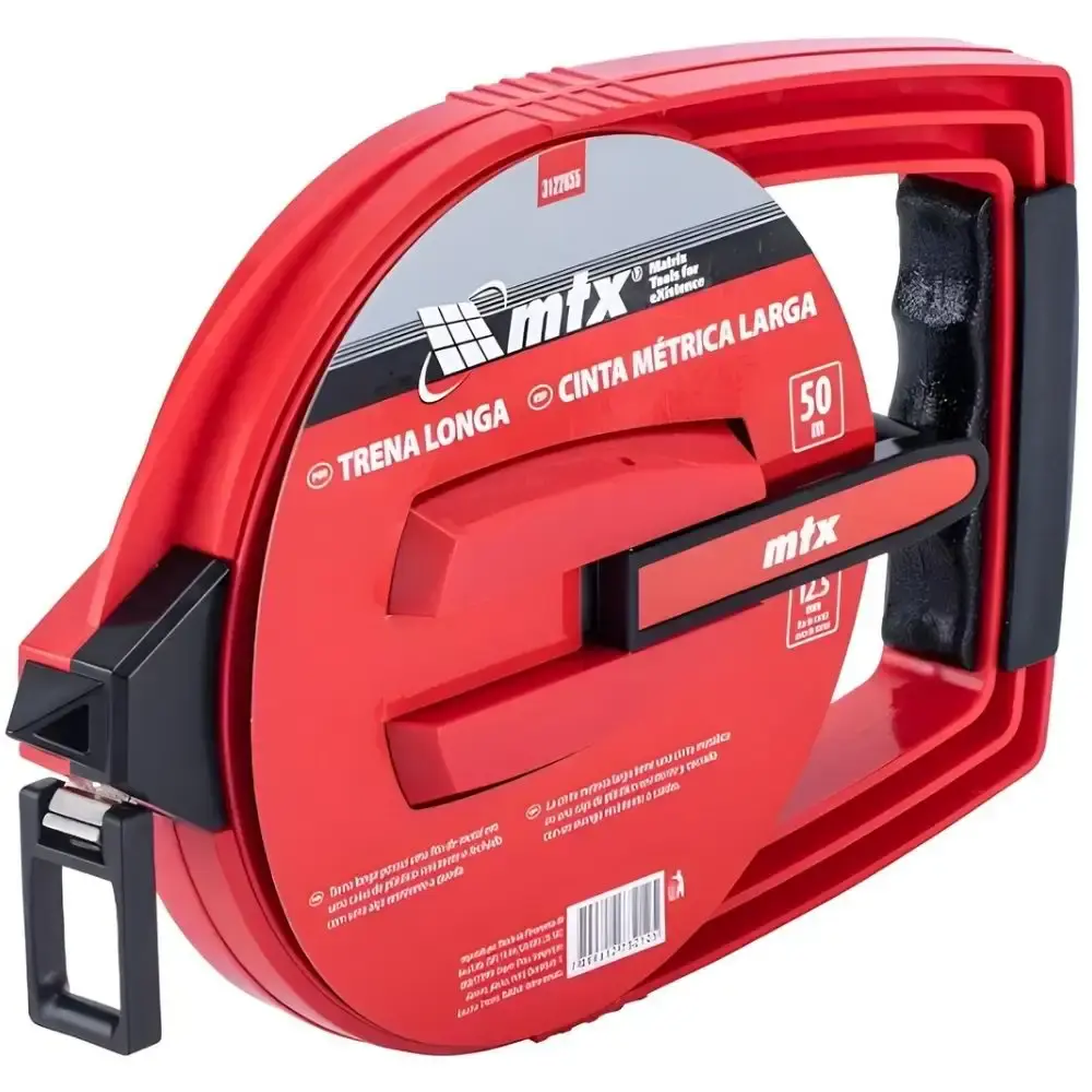 Trena Fita de Aço 12,5mm x 50m com Estojo 3122655 MTX