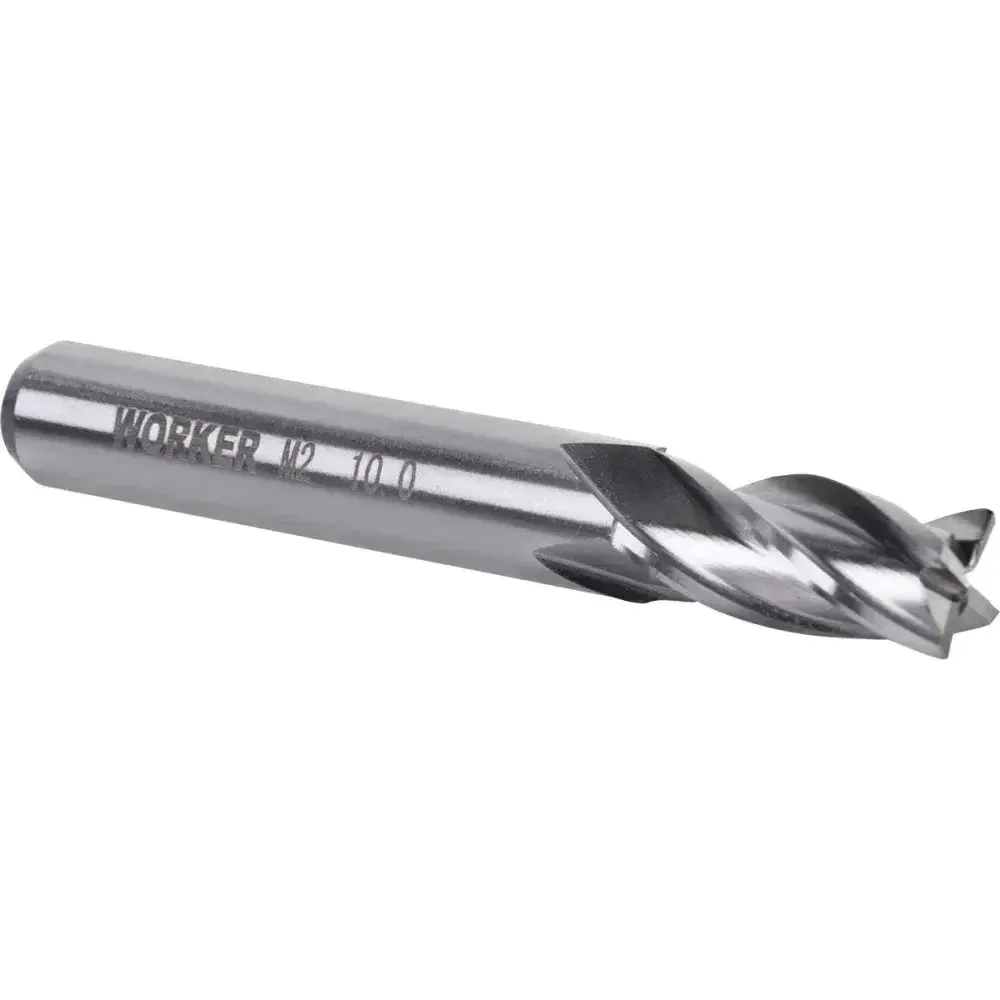 Fresa de topo reto aço rápido 10MM haste 10MM Worker — fotografia 8