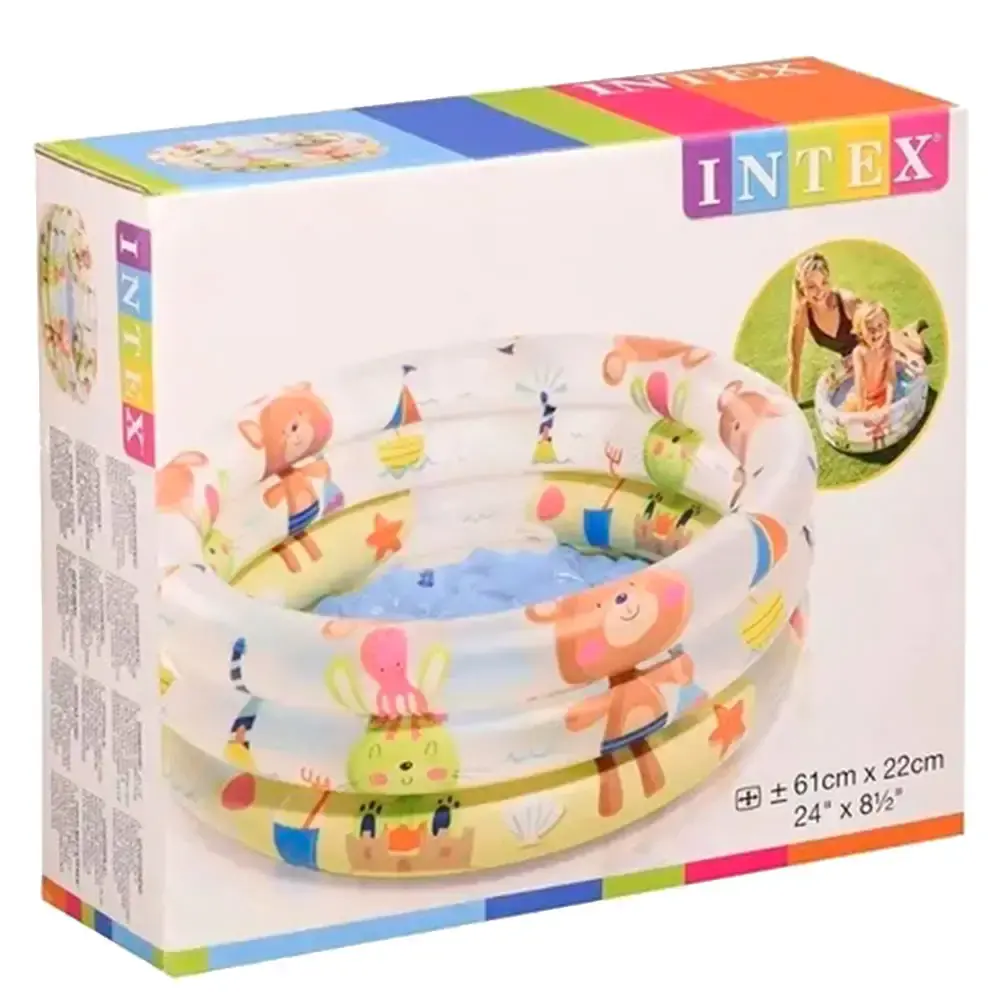 Piscina 28 litros inflável infantil amigos 5710699 Intex — fotografia 3