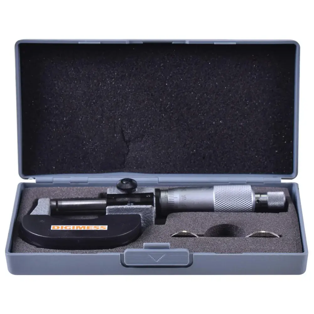 Micrômetro externo capacidade de 0 a 25MM 0,004MM contador mecânico 110.400 Digimess — fotografia 9