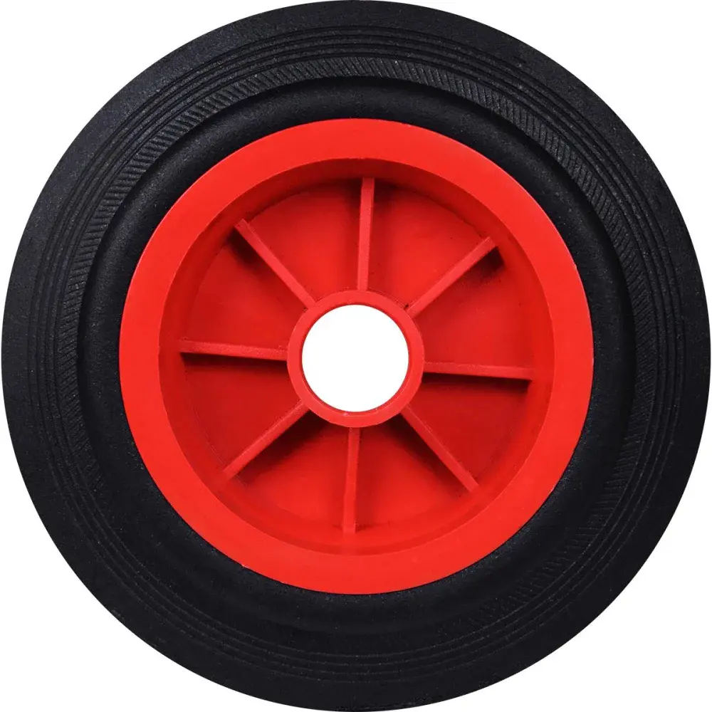 Roda para carrinho de carga 6 borracha Worker — fotografia de referência