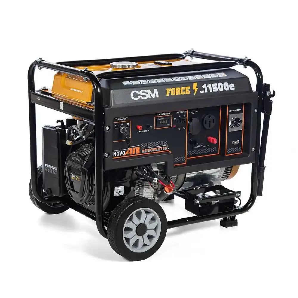 Gerador de energia à gasolina 10KVA 4T partida elétrica com AVR GM 11500E CSM