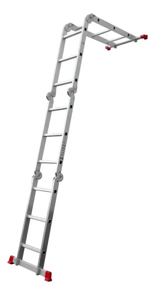 Escada articulada 8 em 1 alumínio 12 degraus 3,26M Worker — fotografia 11