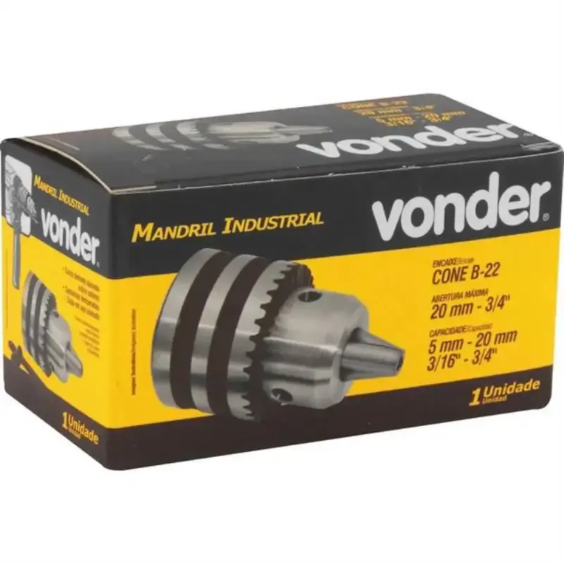 Mandril industrial de 5 à 20 MM cone B-22 Vonder — fotografia 3