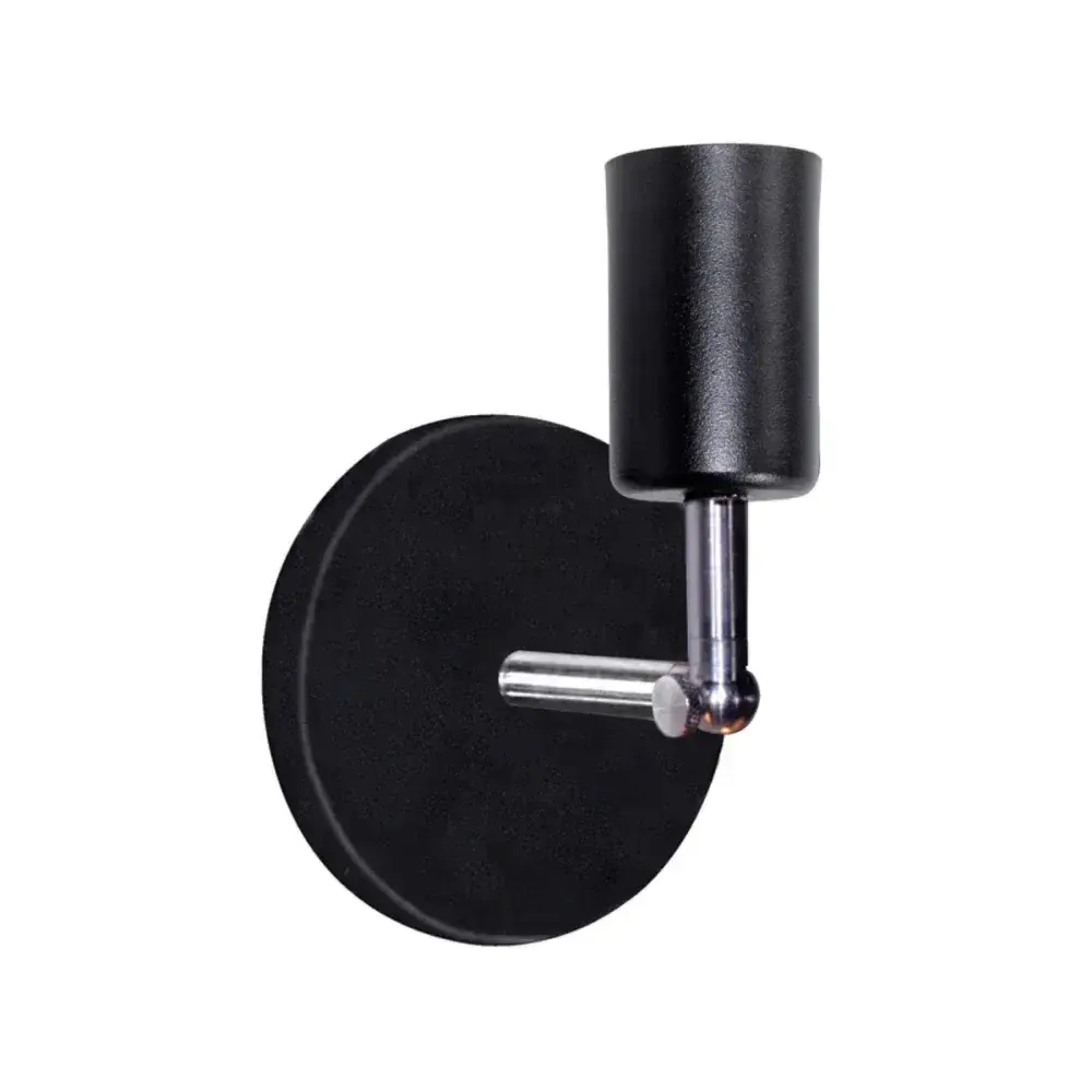 Luminária arandela pointer 60W 1XE27 preto Taschibra — fotografia 3