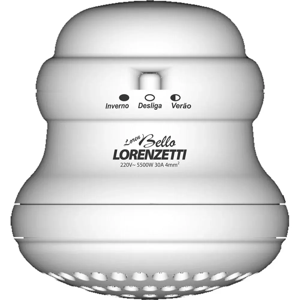 Chuveiro loren bello branco 5500W 127V lorenzetti Lorenzetti Duchas — fotografia de referência