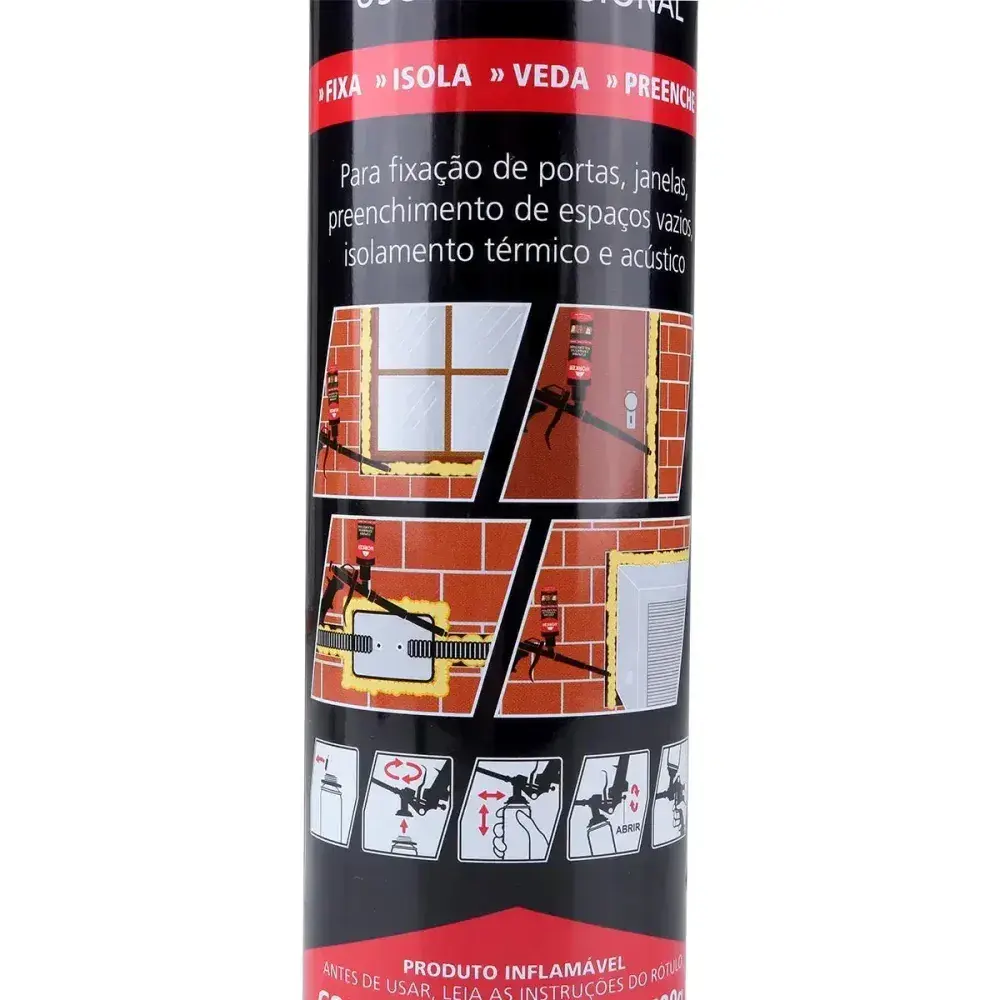 Espuma poliuretano para pistola 750ML 700G Worker — fotografia 4