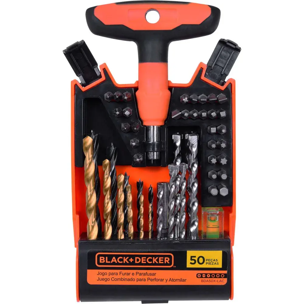 Kit de parafusar e furar com 50 peças black&decker — fotografia 5