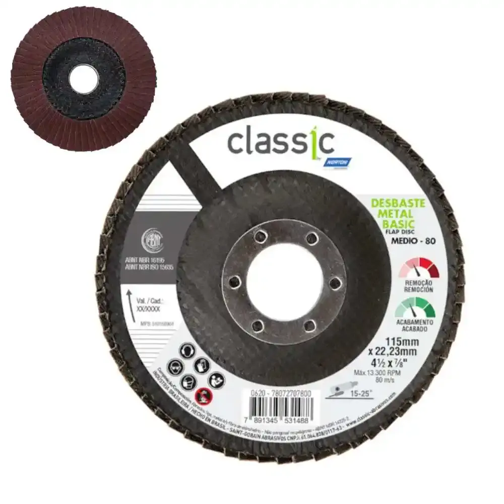 Disco de lixa flap 4.1/2"GR 60 — fotografia 5