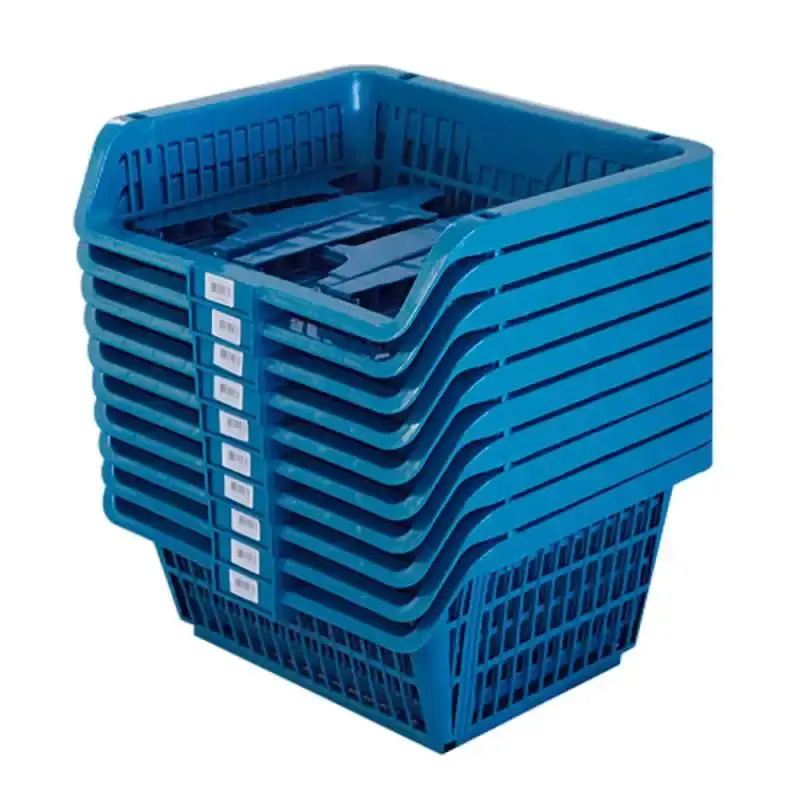 Cesto expositor prático de plástico suporta até 8 KG cada - kit 10 unidades Presto — fotografia 5