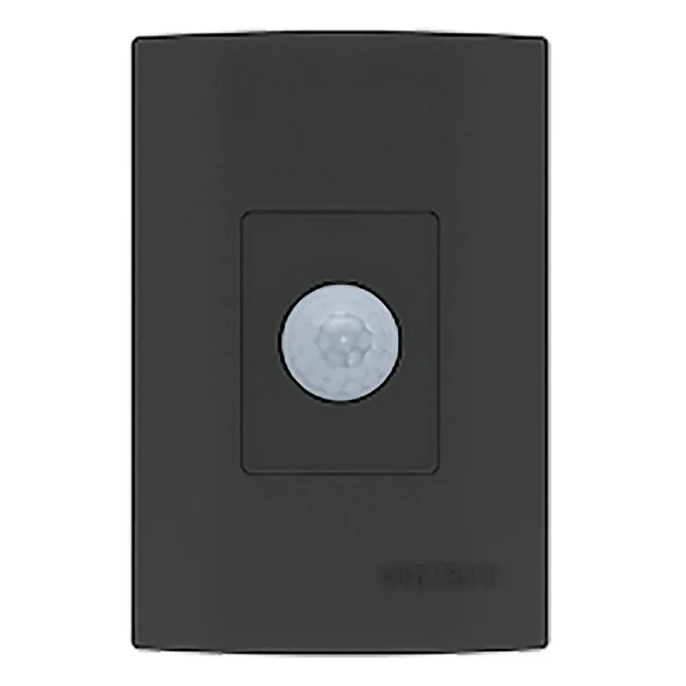 Sensor de presença preto de embutir multifuncional Qualitronix