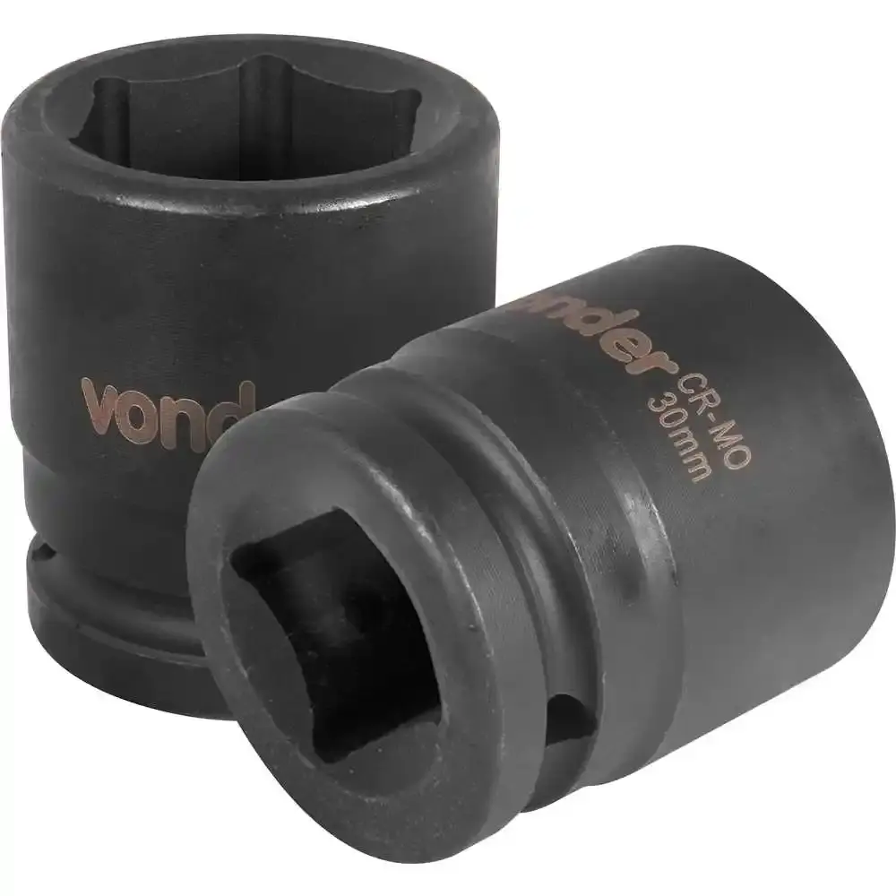Soquete Sextavado Impacto Encaixe 3/4 polegada 30MM Cromado VONDER — fotografia de referência