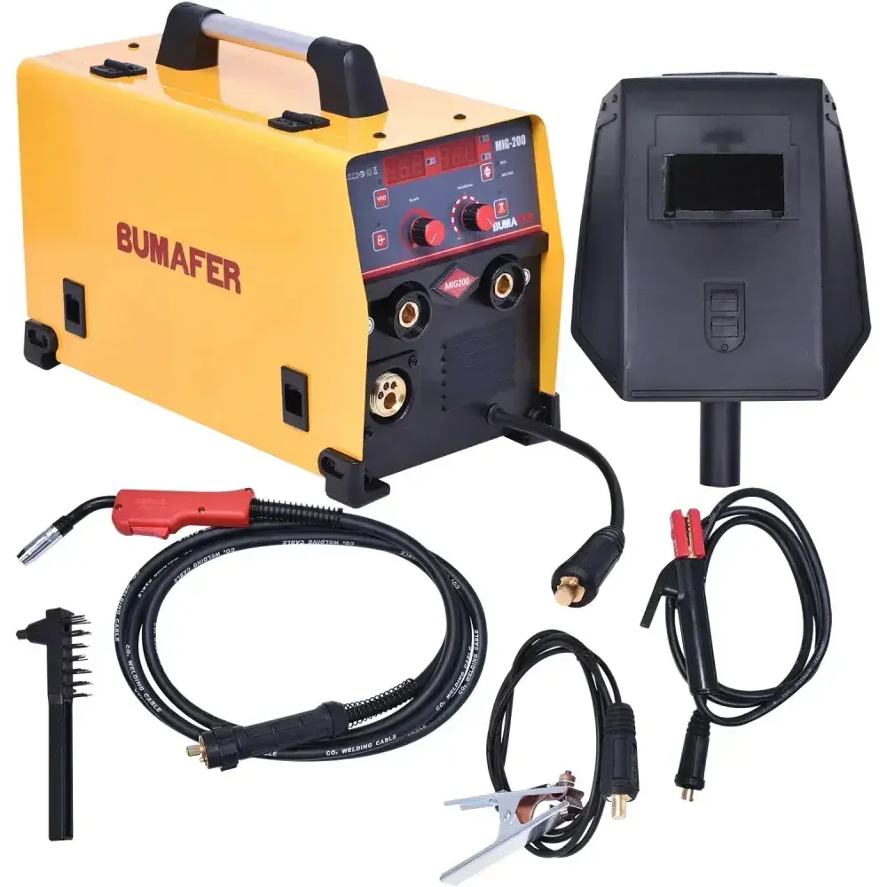 Inversora de solda mig e eletrodo com tocha 200A 220V Bumafer — fotografia 7