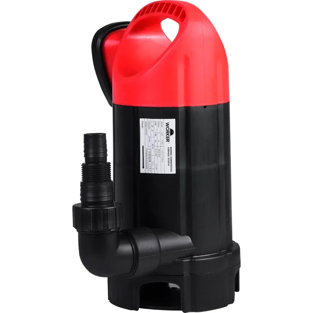 Bomba d’água submersível 1.1/2” 370W Worker — fotografia 4
