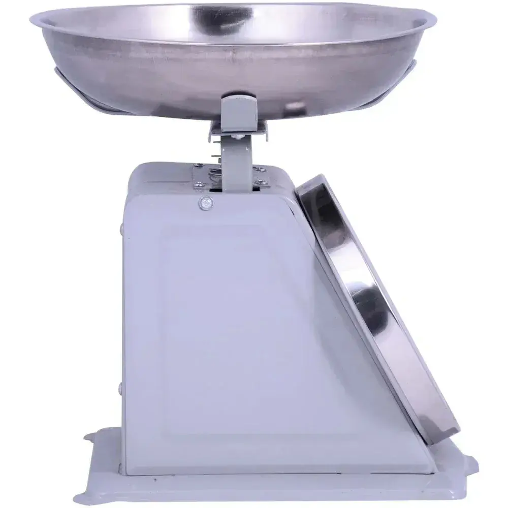 Balança para cozinha mecânica cromada 10KG Kala — fotografia 9