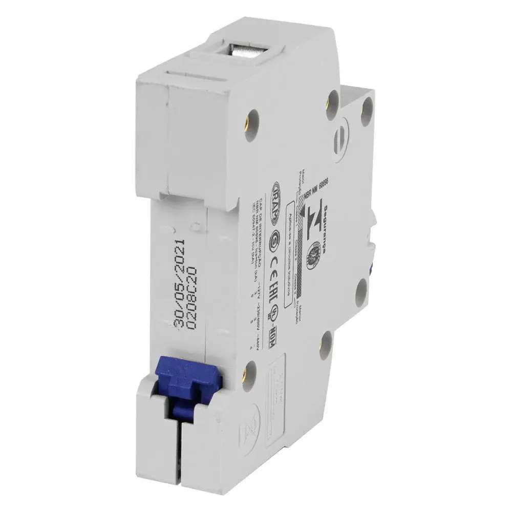 Disjuntor unipolar mdwp din curva c 20A 3KA WEG
