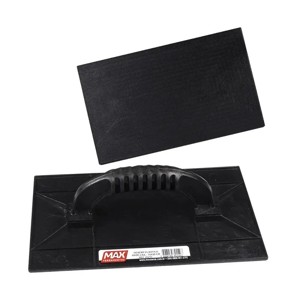 Desempenadeira plast max metalúrgica base lisa 15X26CM