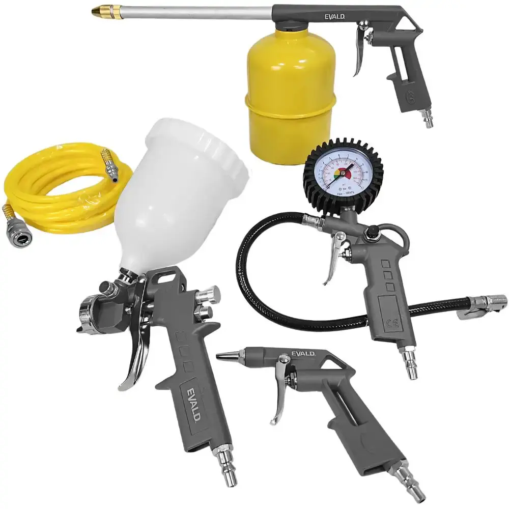 Conjunto de pintura multiuso para compressor de ar 5 peças ekmc-sp Evald