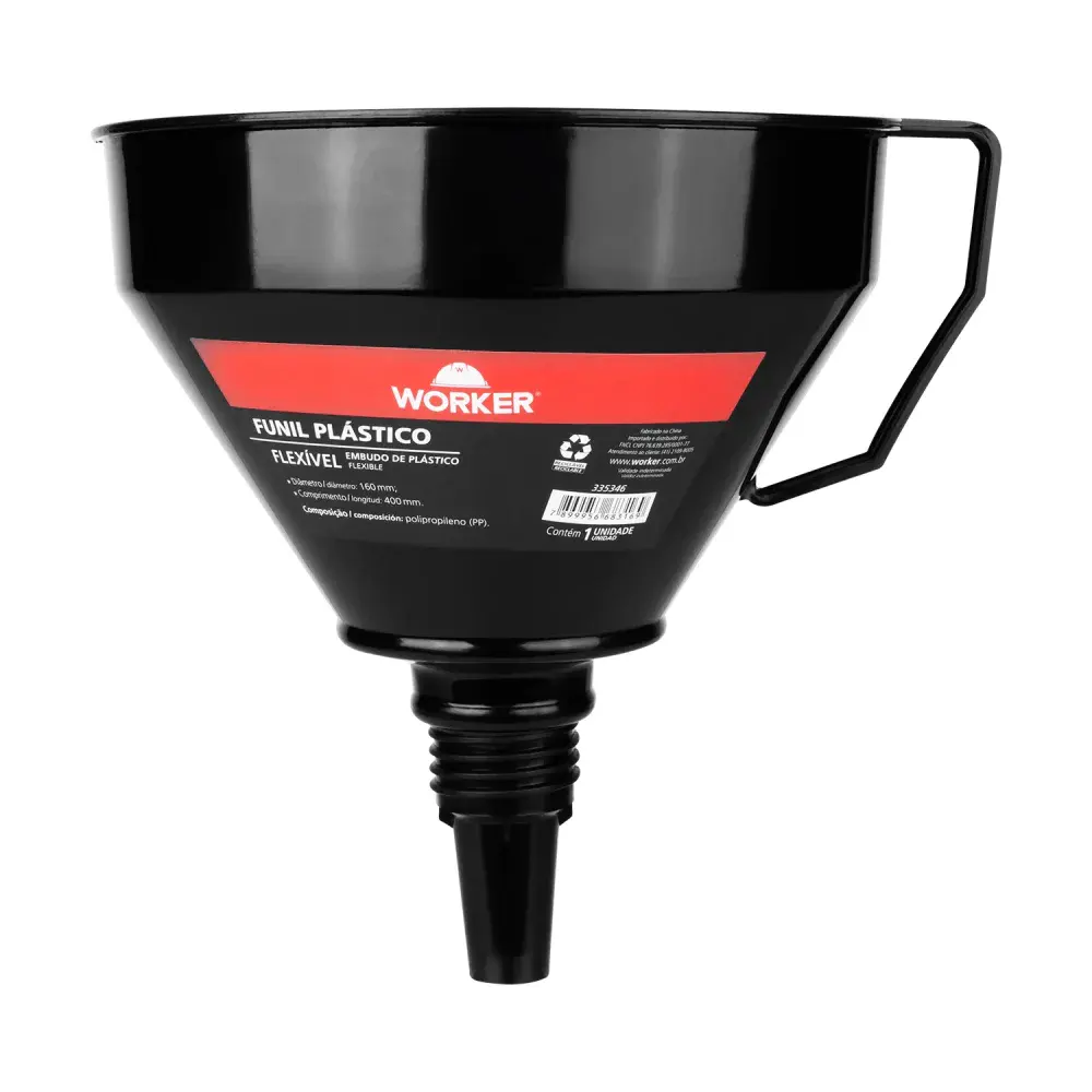 Funil plástico flexível 160MM da Worker — fotografia 6