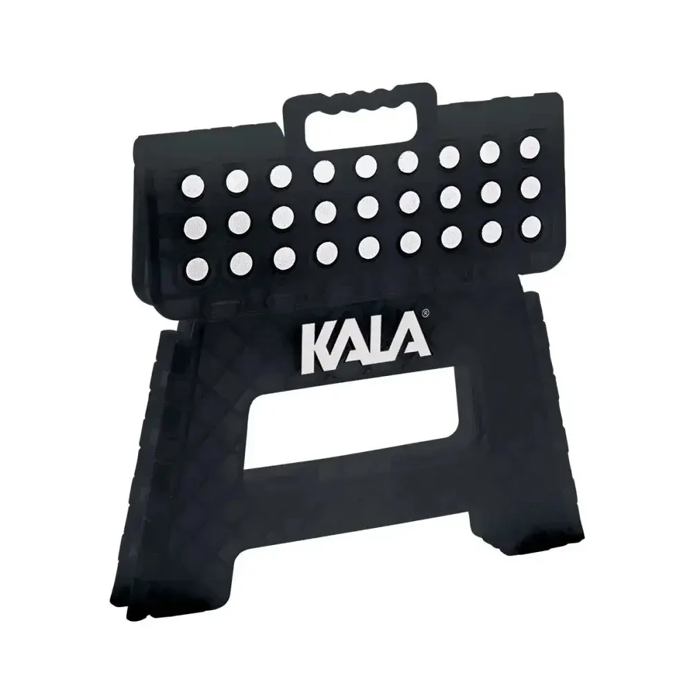 Banqueta plástica dobrável 22CM preta Kala — fotografia 4