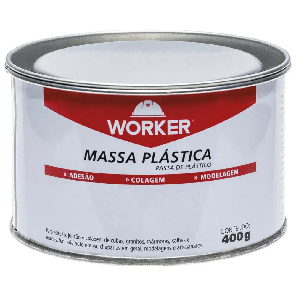 Massa plástica preta 400G Worker — fotografia de referência