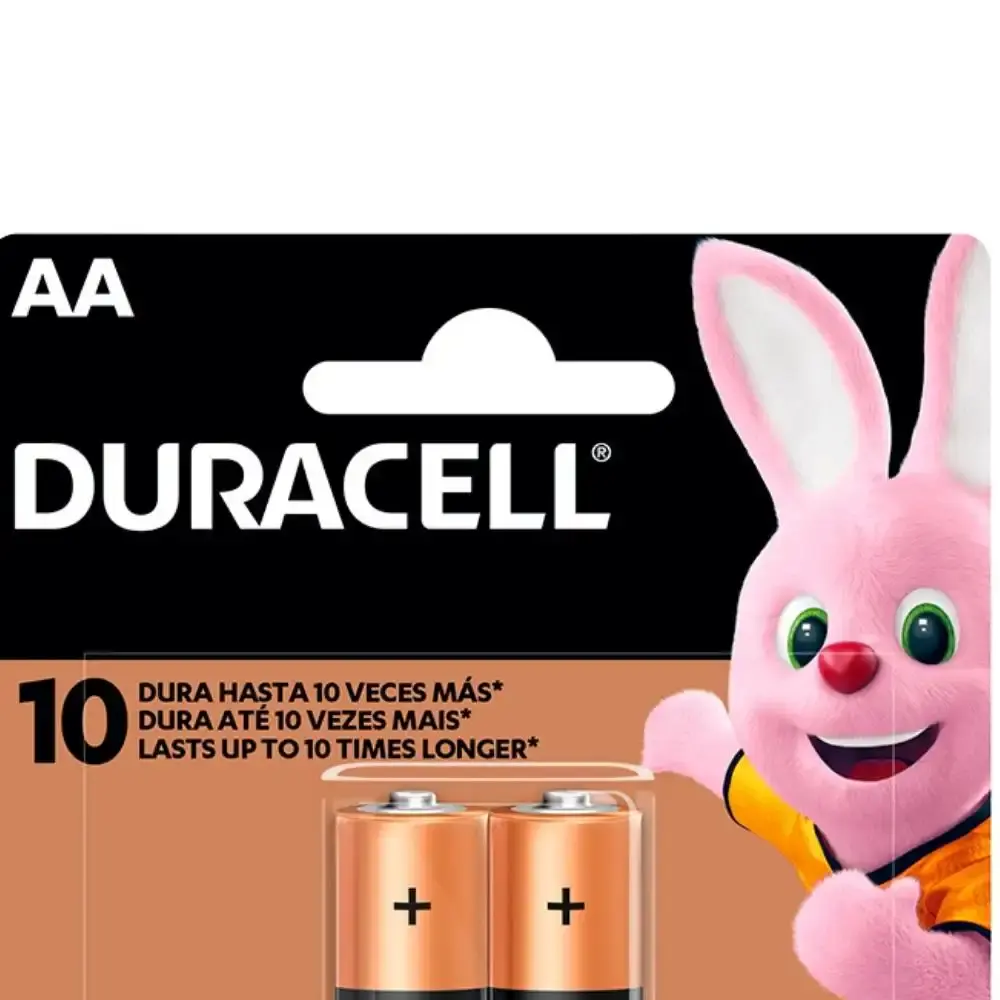 Pilha palito AA-2 alcalina 2 peças Duracell — fotografia 6