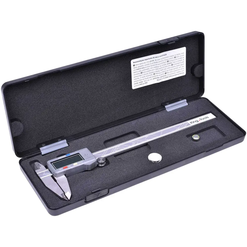 Paquímetro digital com dígitos grandes 502.200BL kingtools - cap. 200MM King Tools — fotografia 4