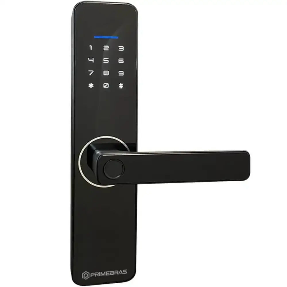 Fechadura digital inteligente miami biometria e senha P5001 Primebras