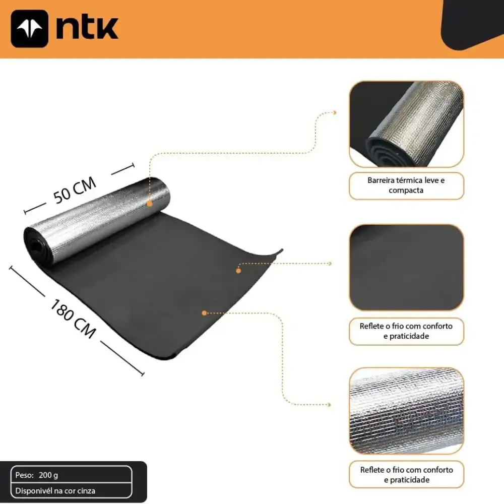 Tapete Isolante Térmico Aluminizado Solteiro em EVA 1,80 × 50 × 0,8 cm ZELT — fotografia 6