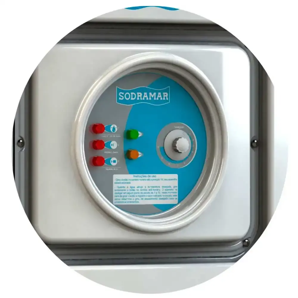 Aquecedor Trocador Calor SD-130 Titânio 220V Trifásico e Comando Digital Piscinas até 122.000L SODRAMAR — fotografia 6
