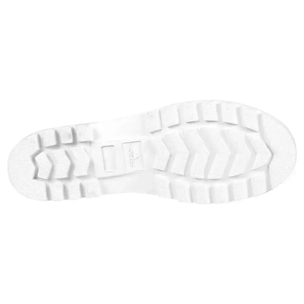 Bota pvc branca cano médio com forro N°44 Worker — fotografia 11
